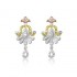 Beautifully Crafted Diamond Pendant Set with Matching Earrings in 18k gold with Certified Diamonds - LPT2229P